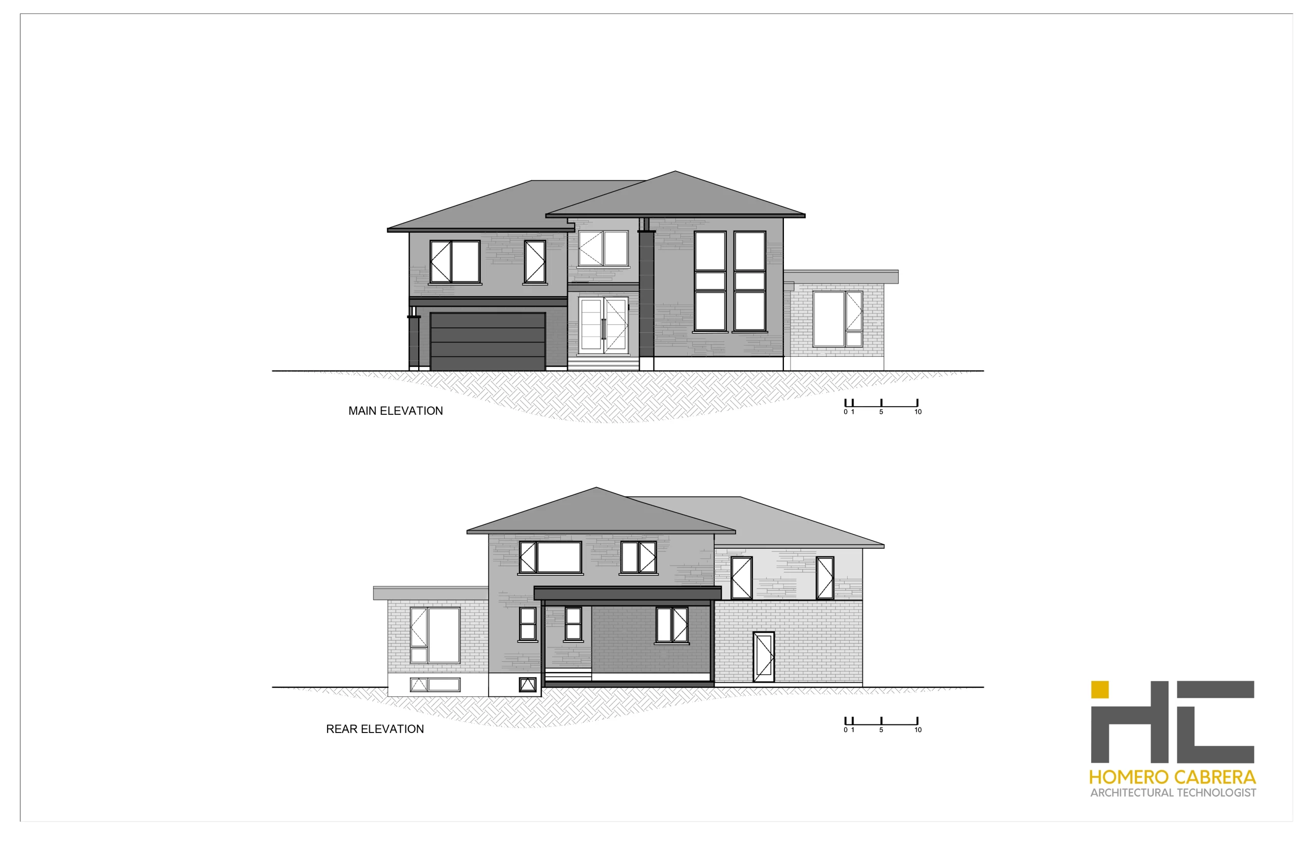technologue architecture plan de maison plan pour permis projet revit dessinateur 3d architectural technologist house plan permit plan revit project 3d designer